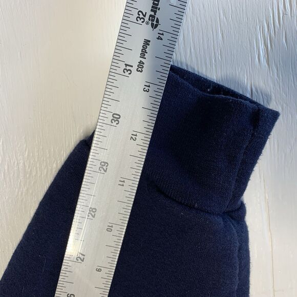 VINTAGE Jerzees Wilmar Fire Department Sweatshirt Size XL Blue Fleece 1/4 Zip - Picture 5 of 7